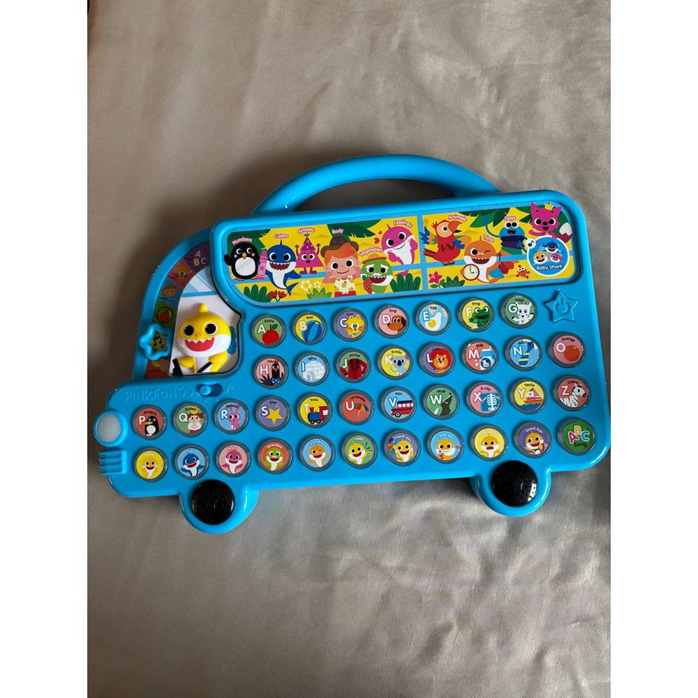 Pinkfong Baby Shark ABC Melody Bus Educational Learning Musical Toy Blue Bus